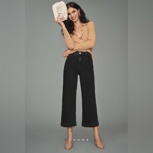NWOT Anthropologie Pilcro The Skipper High Rise Crop Wide Leg Jeans